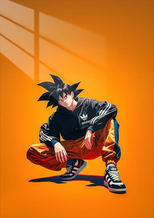 Goku Adidas - Orange