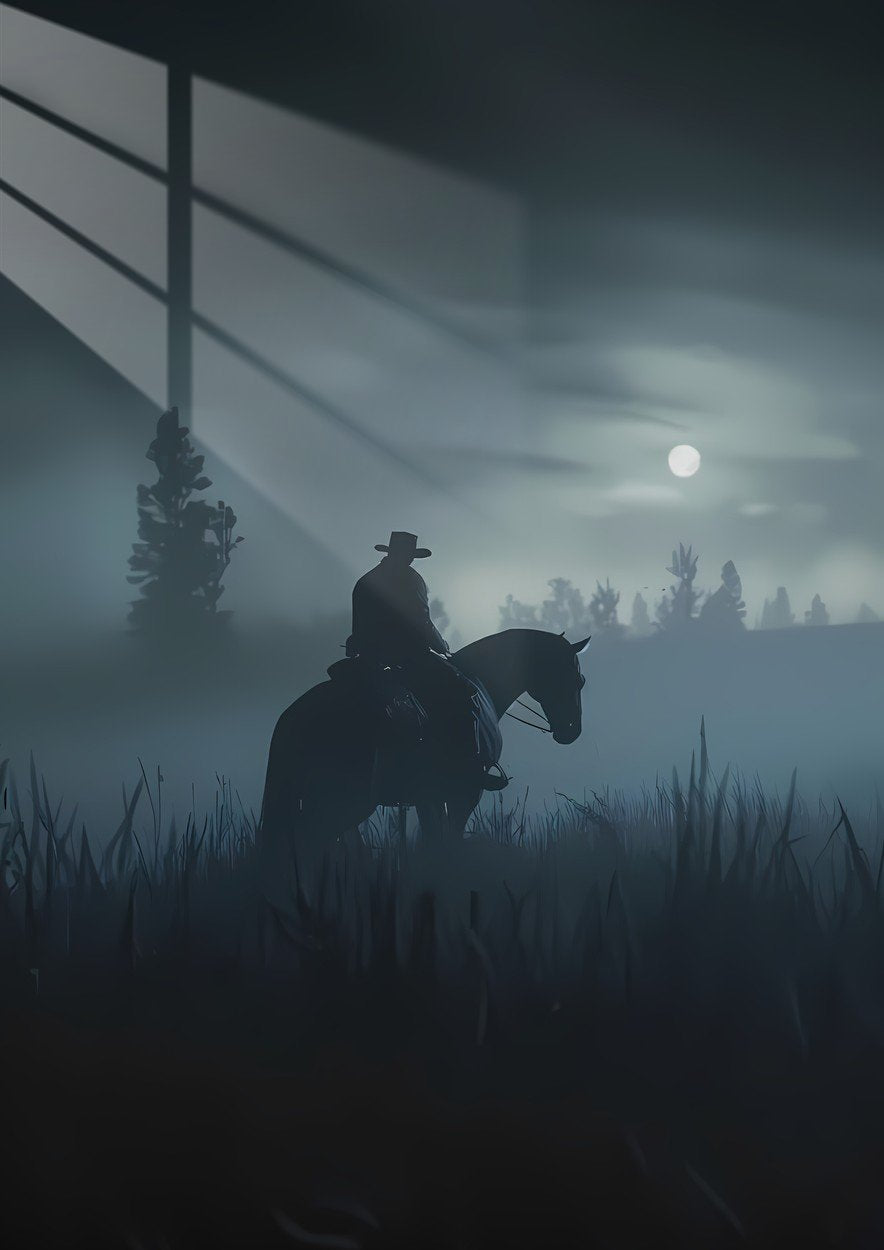 Arthur's Solitude -  Silhouette - Blue