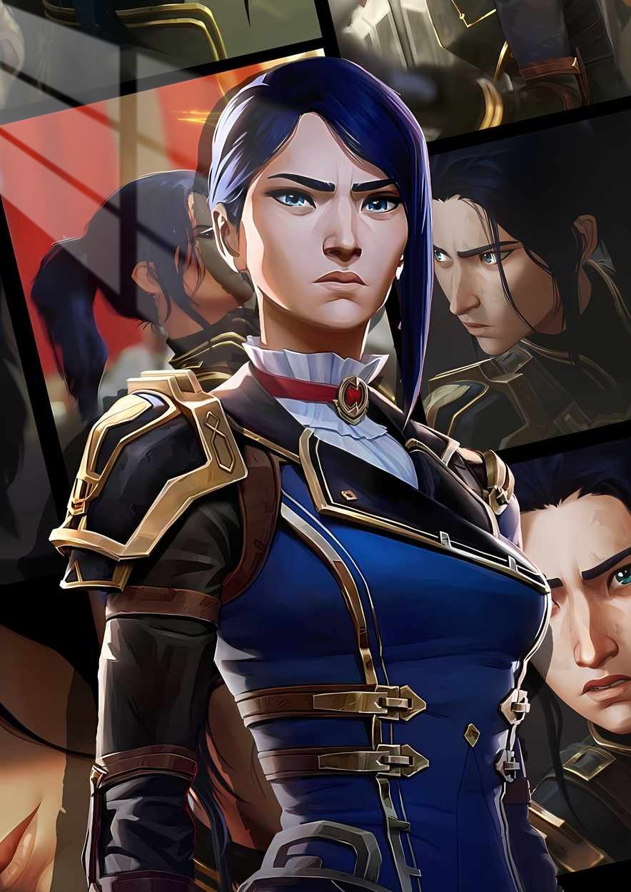 Caitlyn - Regal Steel - Blue, Gold