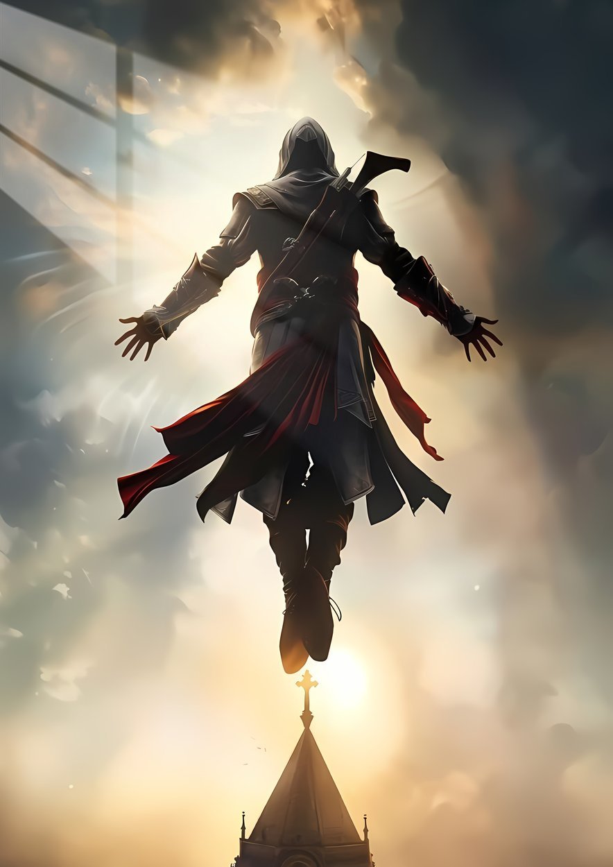 Connor Leaping Faith - Dramatic - Sepia