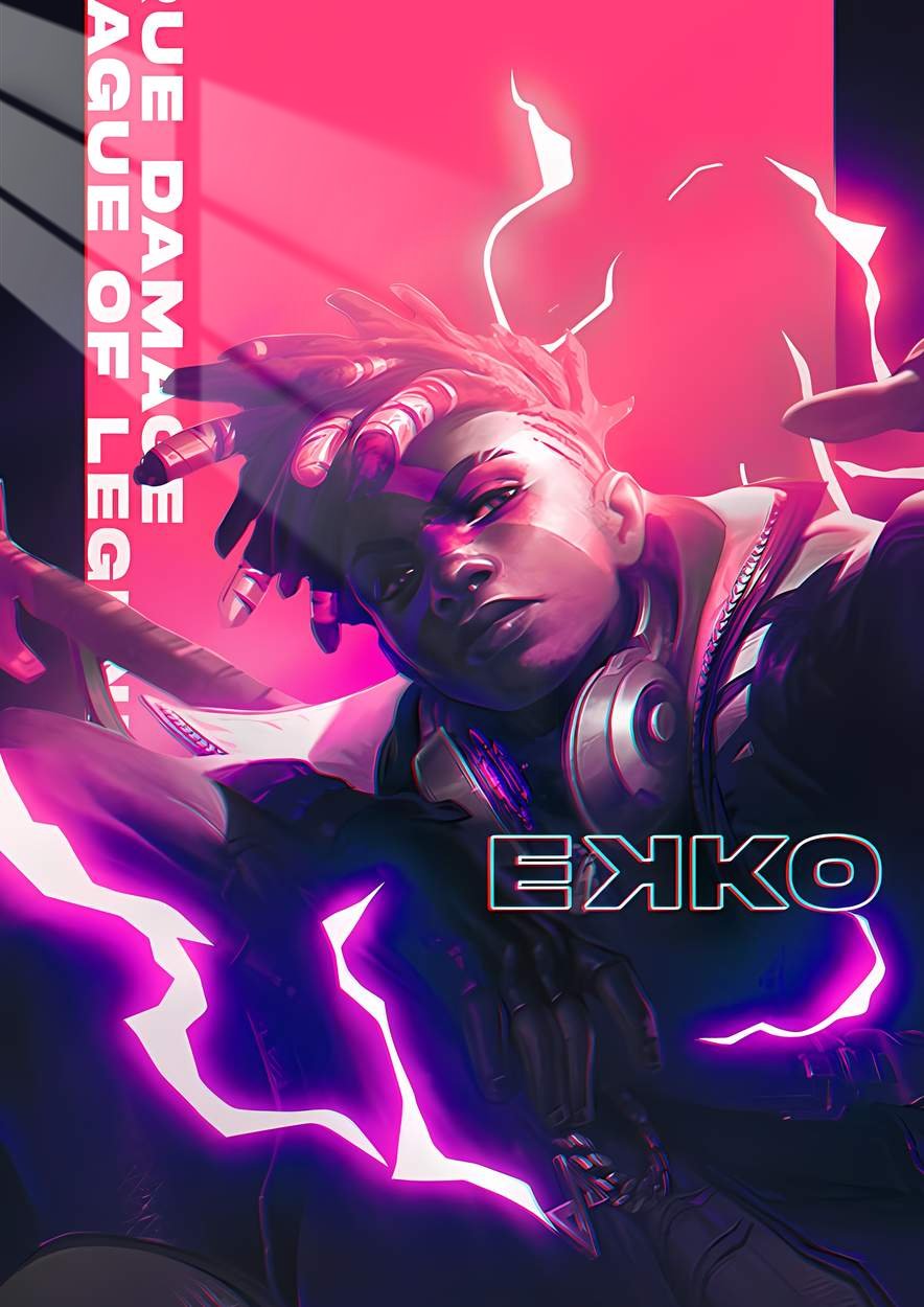 Ekko - Synthwave - Pink & Purple