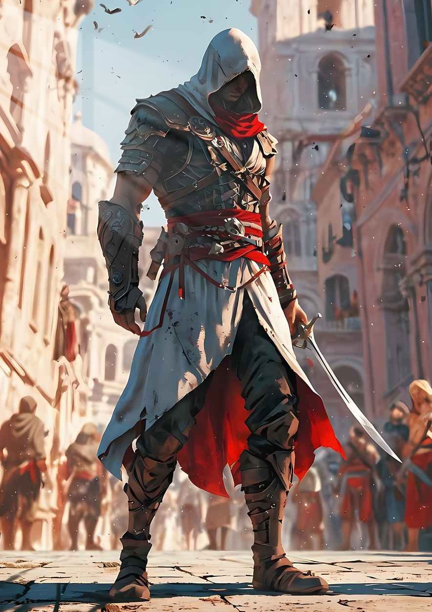 Ezio Auditore - Renaissance Grit - Red & White