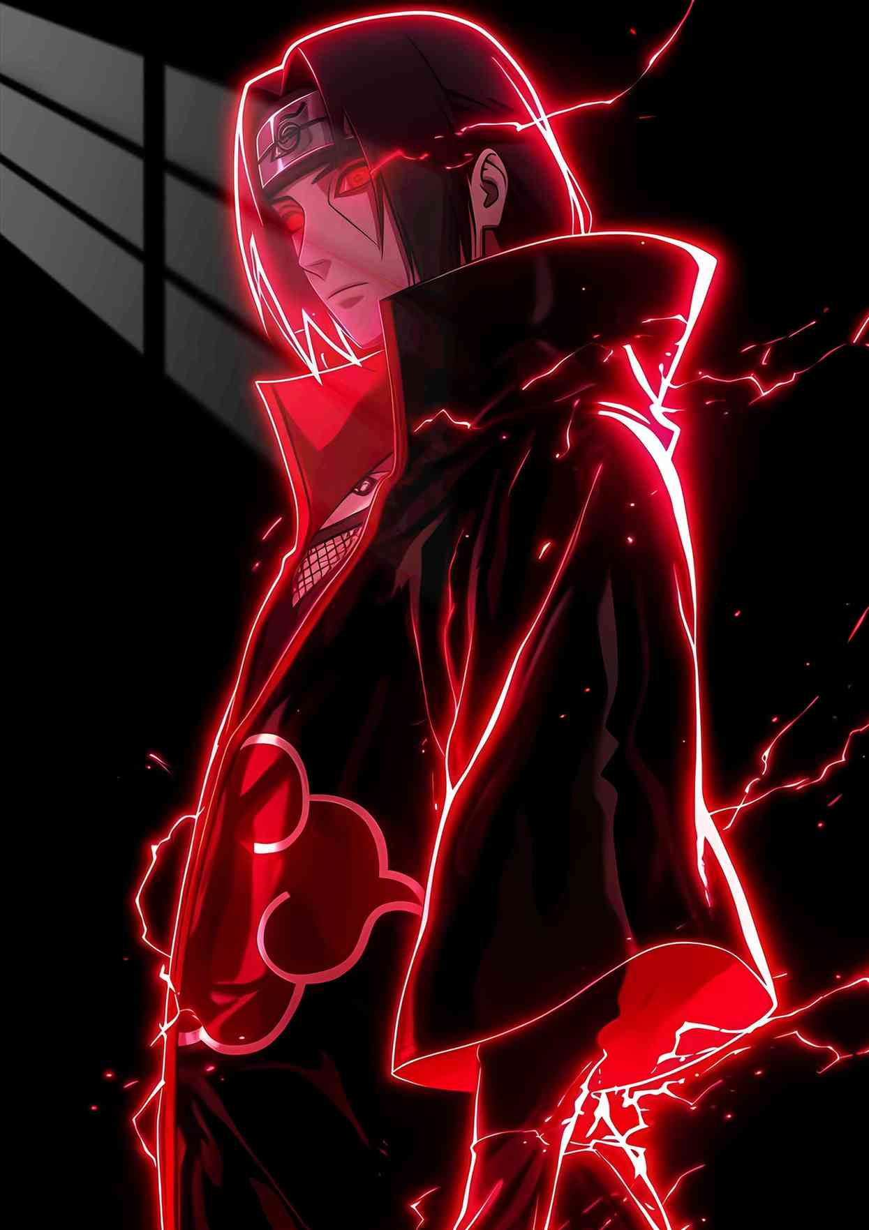 Itachi - Neon Red - Crimson