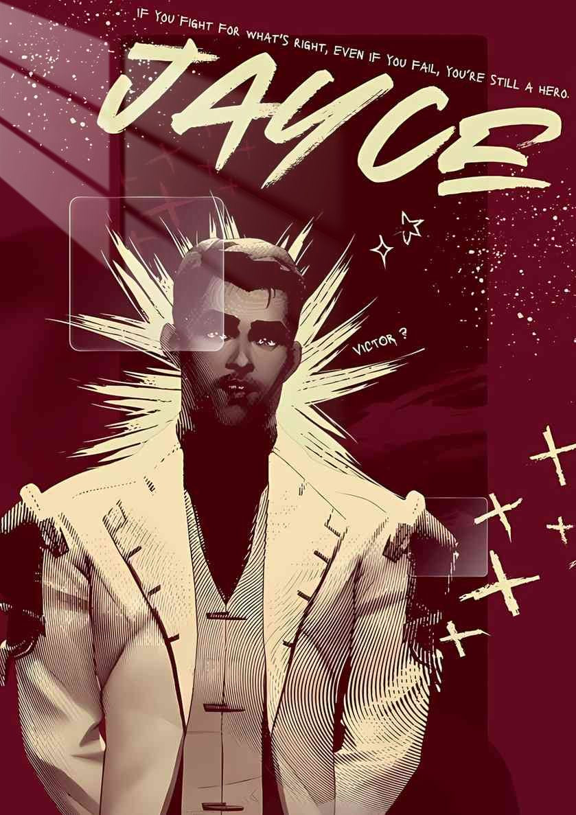 Jayce -  Art Deco - Burgundy