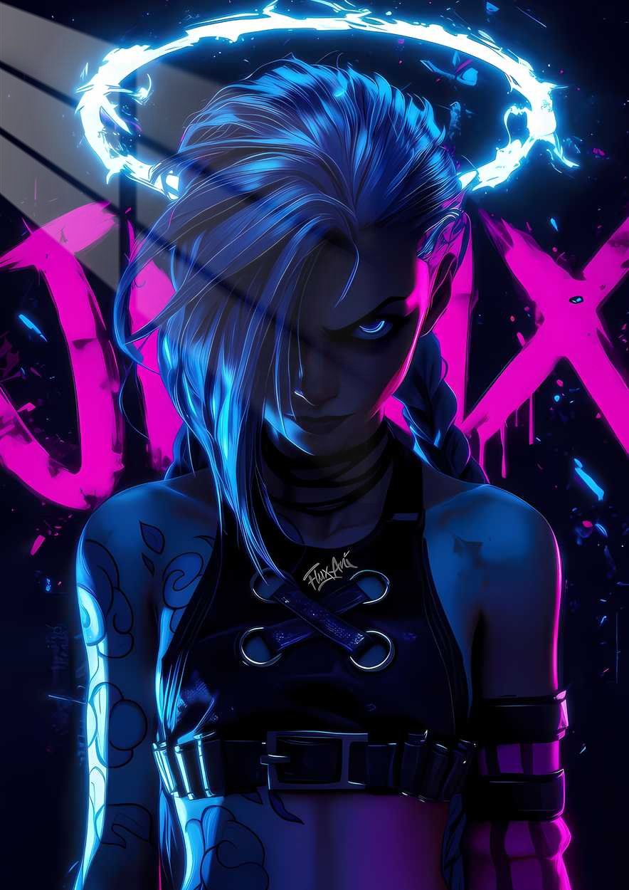 Jinx - Synthwave - Blue, Pink