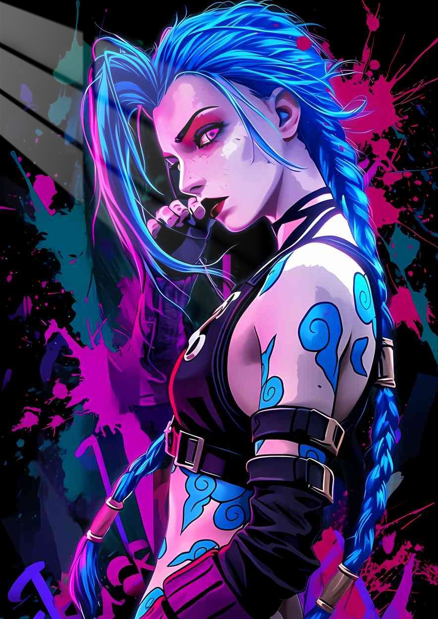 Jinx -  Synthwave - Pink & Blue