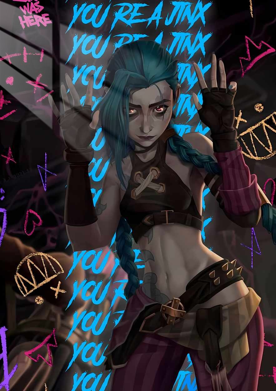 Jinx Graffiti - Cyberpunk - Blue