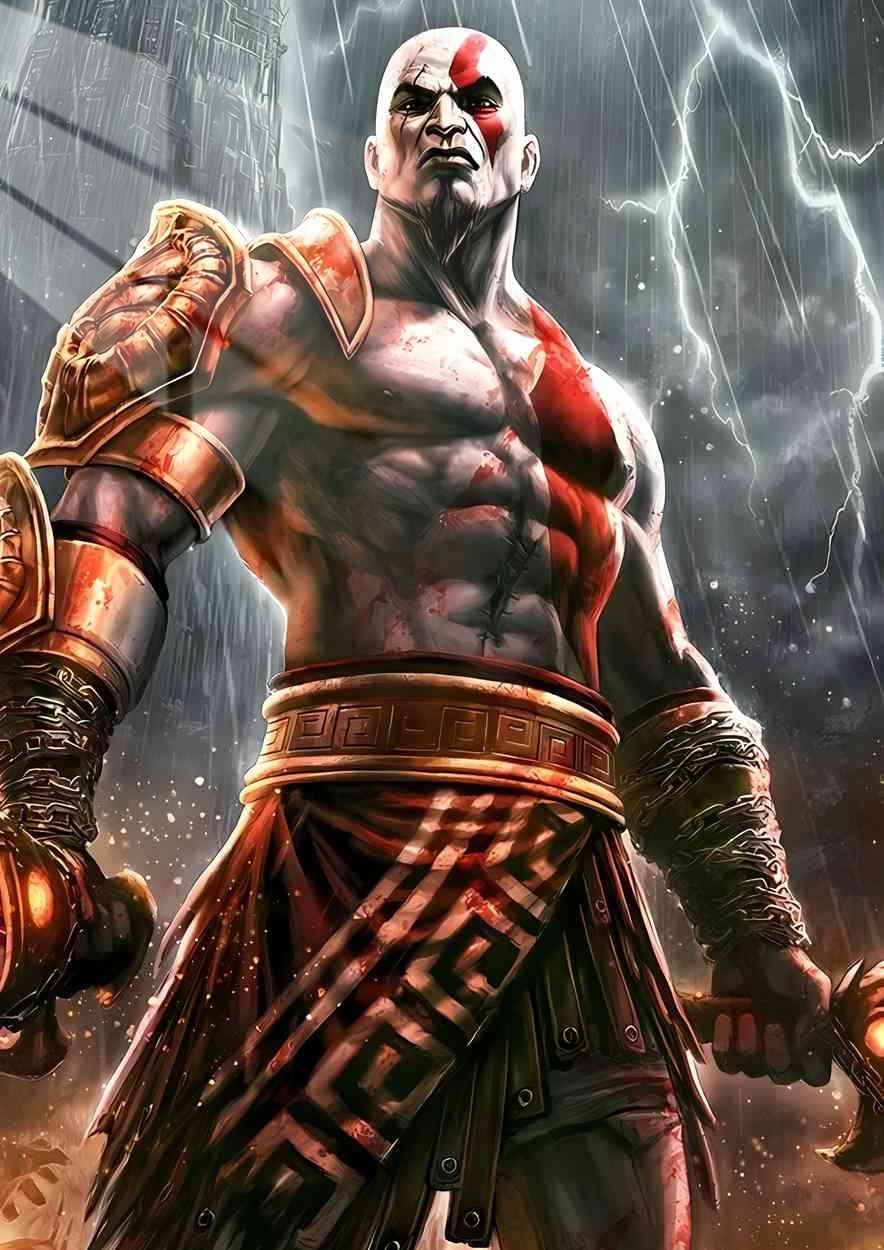 Kratos - Stormy Rage - Red & Grey