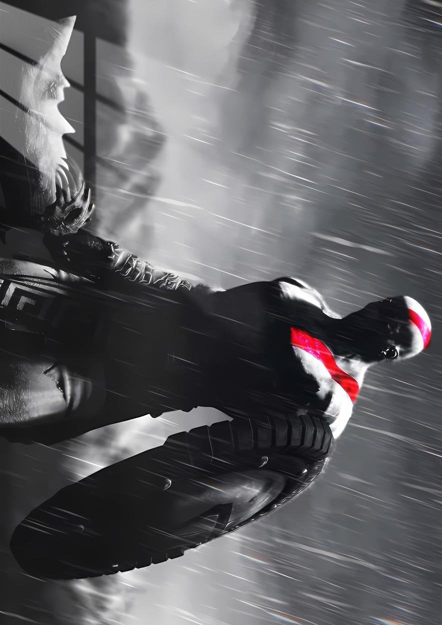 Kratos' Fury - Motion Blur - Grey & Red