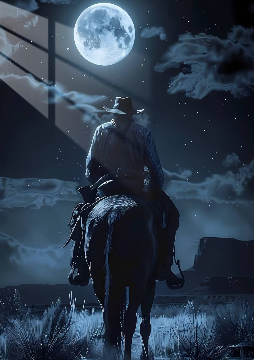 Lone Rider - Moonlit - Blue