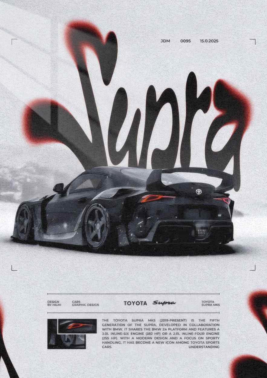 MK5 Supra Snow Drift - Grainy Texture - Black