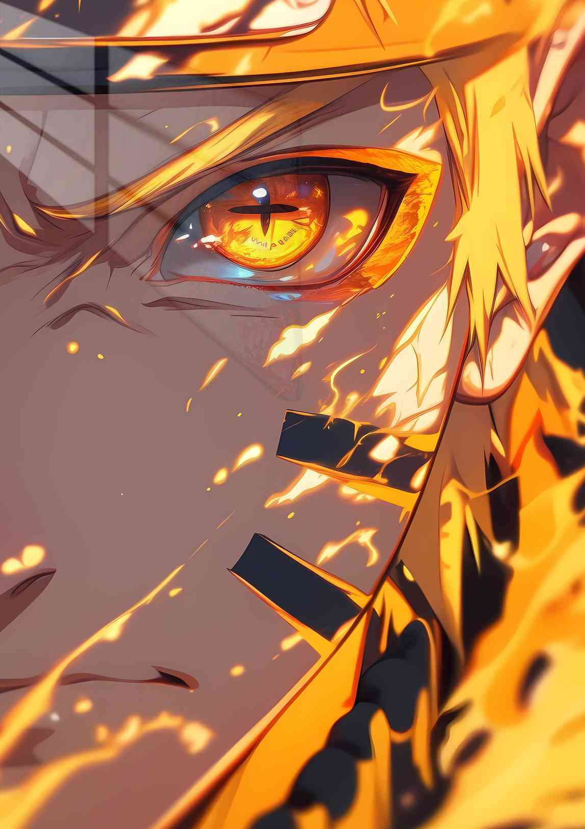 Naruto - Fiery Gaze - Orange