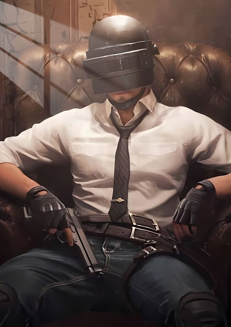 PUBG Player -  Relaxed - Sepia