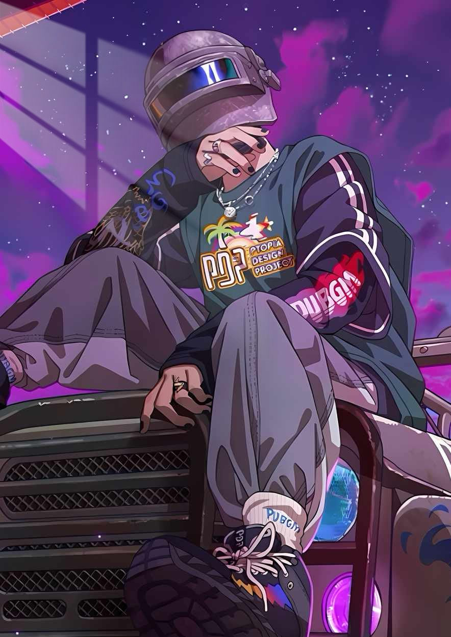 PUBG Player - Urban Style - Purple