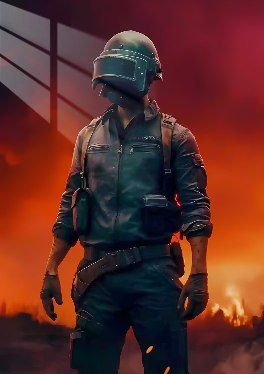 PUBG Survivor - Fiery Sunset - Red