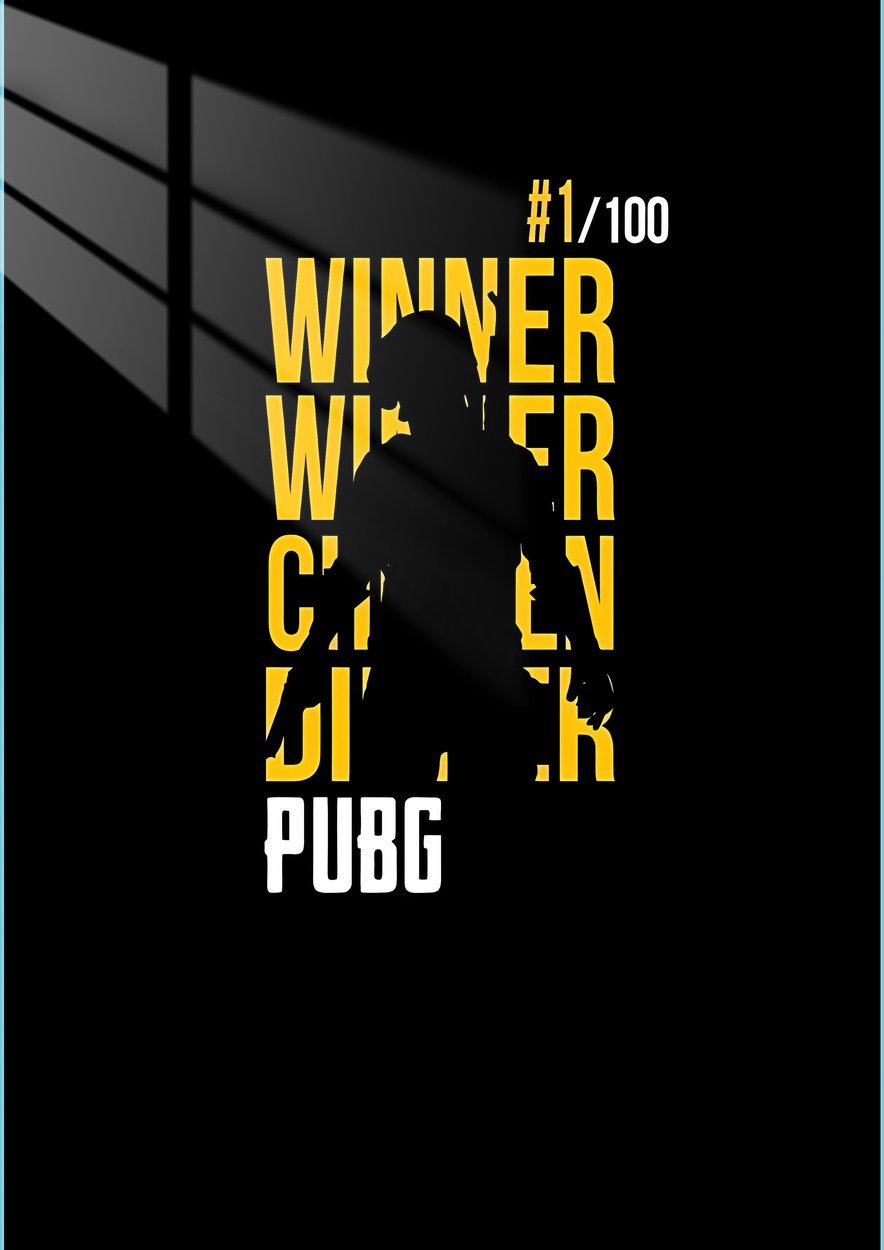 PUBG Winner - Silhouette - Gold