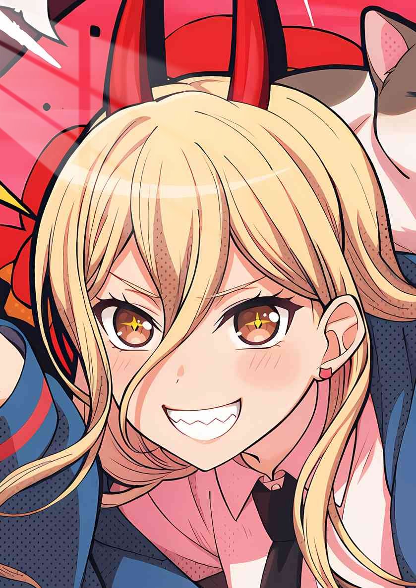 Power Devilish Grin - Red & Blonde