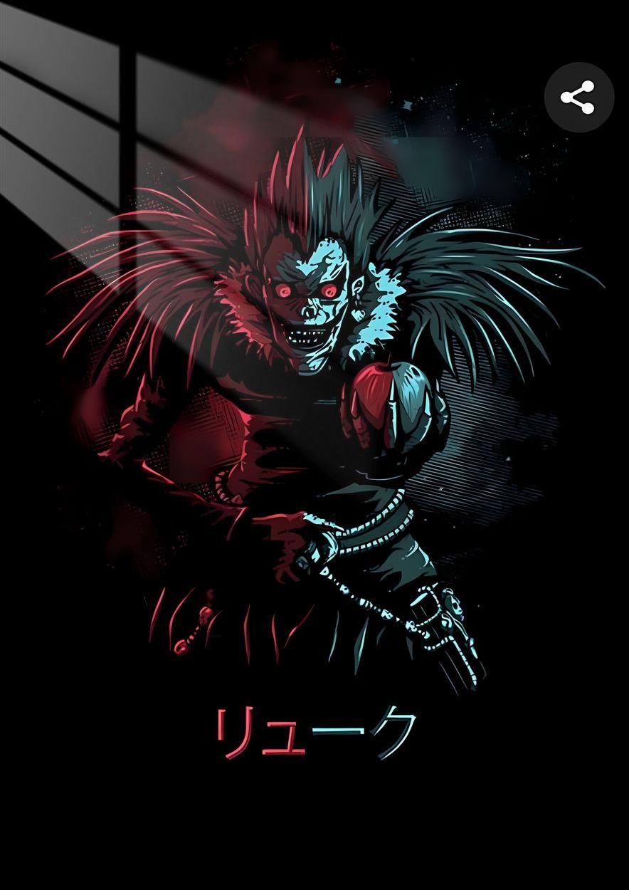 Ryuk - Shinigami - Red & Teal