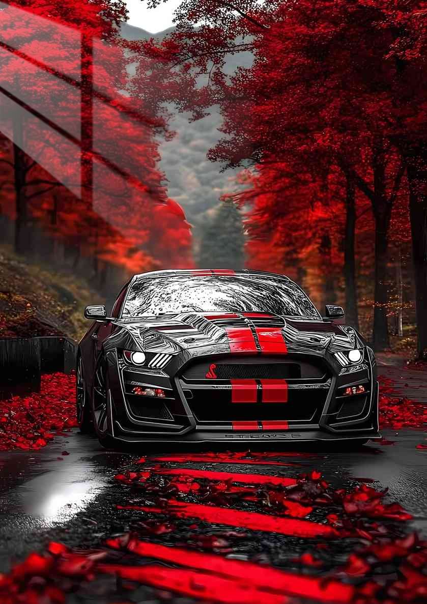 Shelby GT500 - Autumn Drive - Black & Red