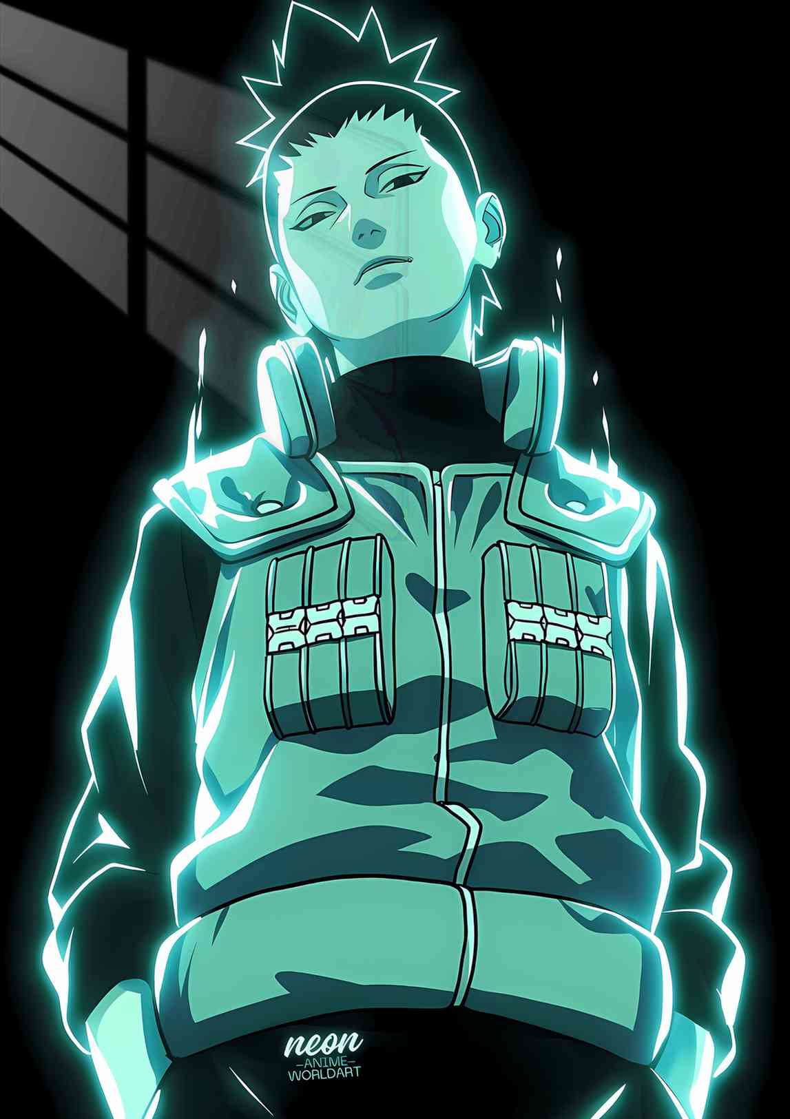 Shikamaru - Glowing - Teal