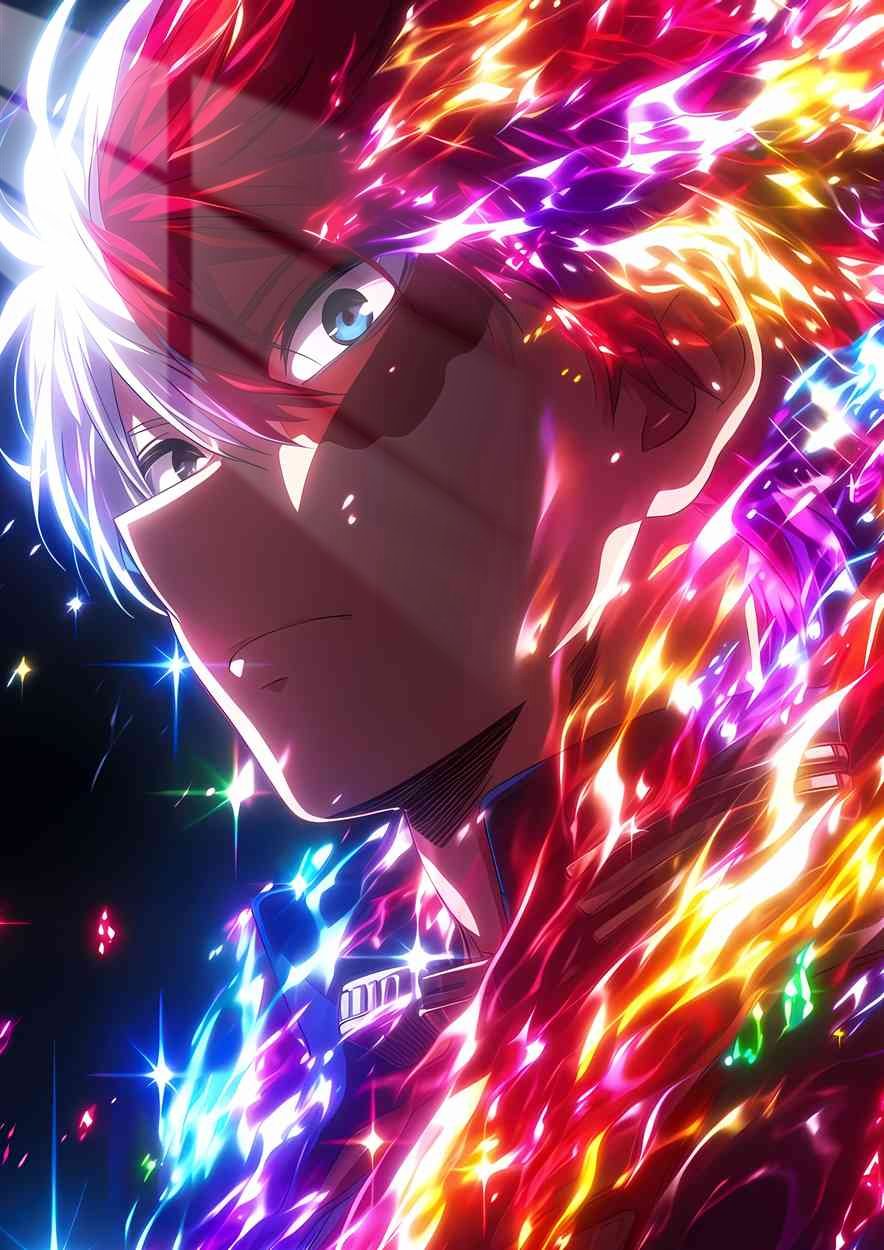 Shoto Todoroki - Fire & Ice - Red & Blue
