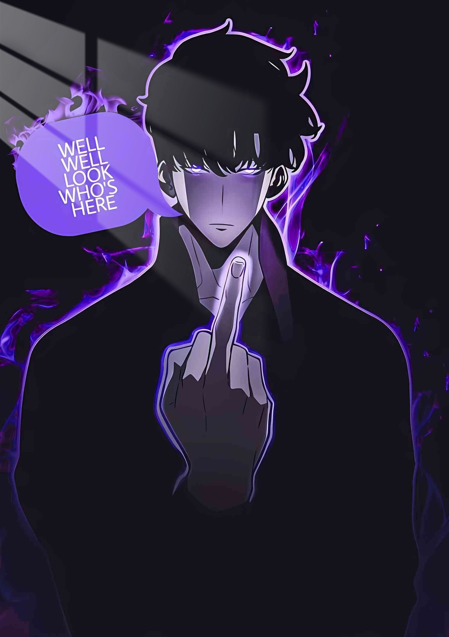 Sung Jinwoo - Flames - Purple