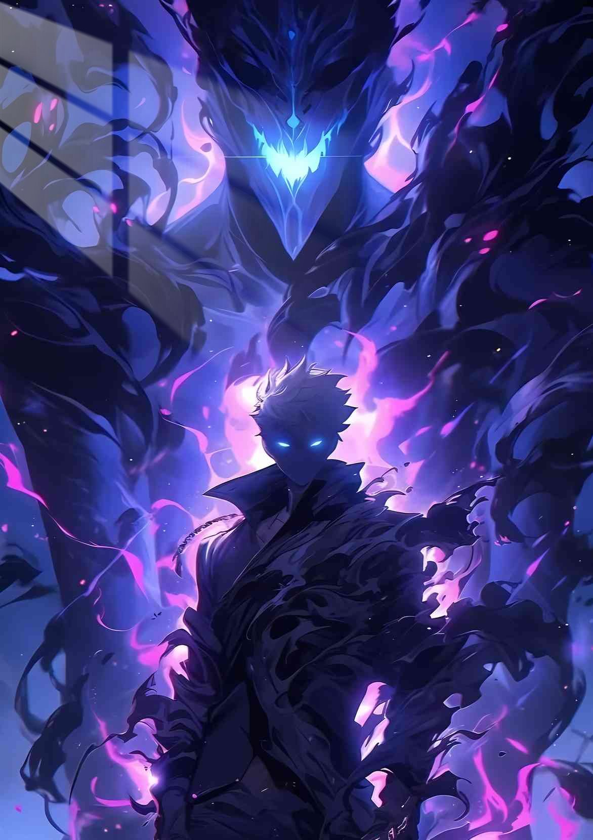 Sung Jinwoo - Shadow Monarch - Purple & Blue