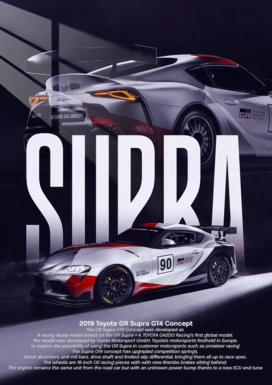 Supra GT4 Concept - Racing Design - White & Red