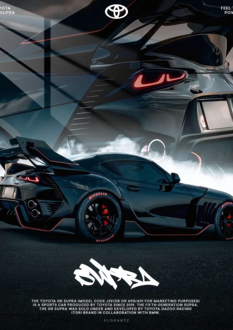 Supra MK5 Smoke Drift - Cyberpunk - Black