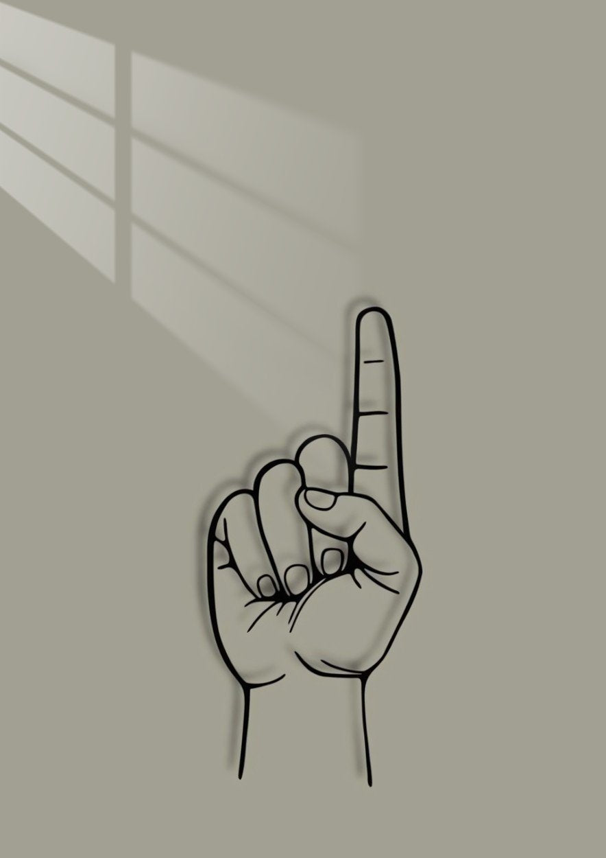 The One - Line Art - Sage Green