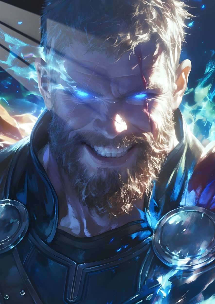 Thor - Stormfront Smile - Electric Blue
