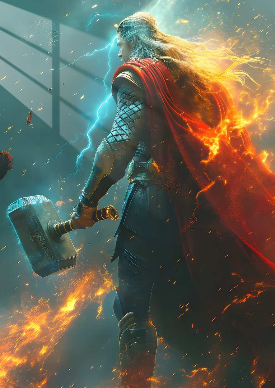 Thor - Tempest Ignited - Ruby & Cyan