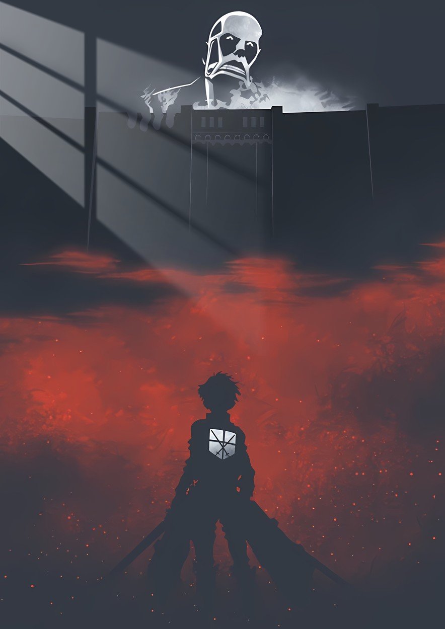 Titan's Shadow - Silhouette - Red