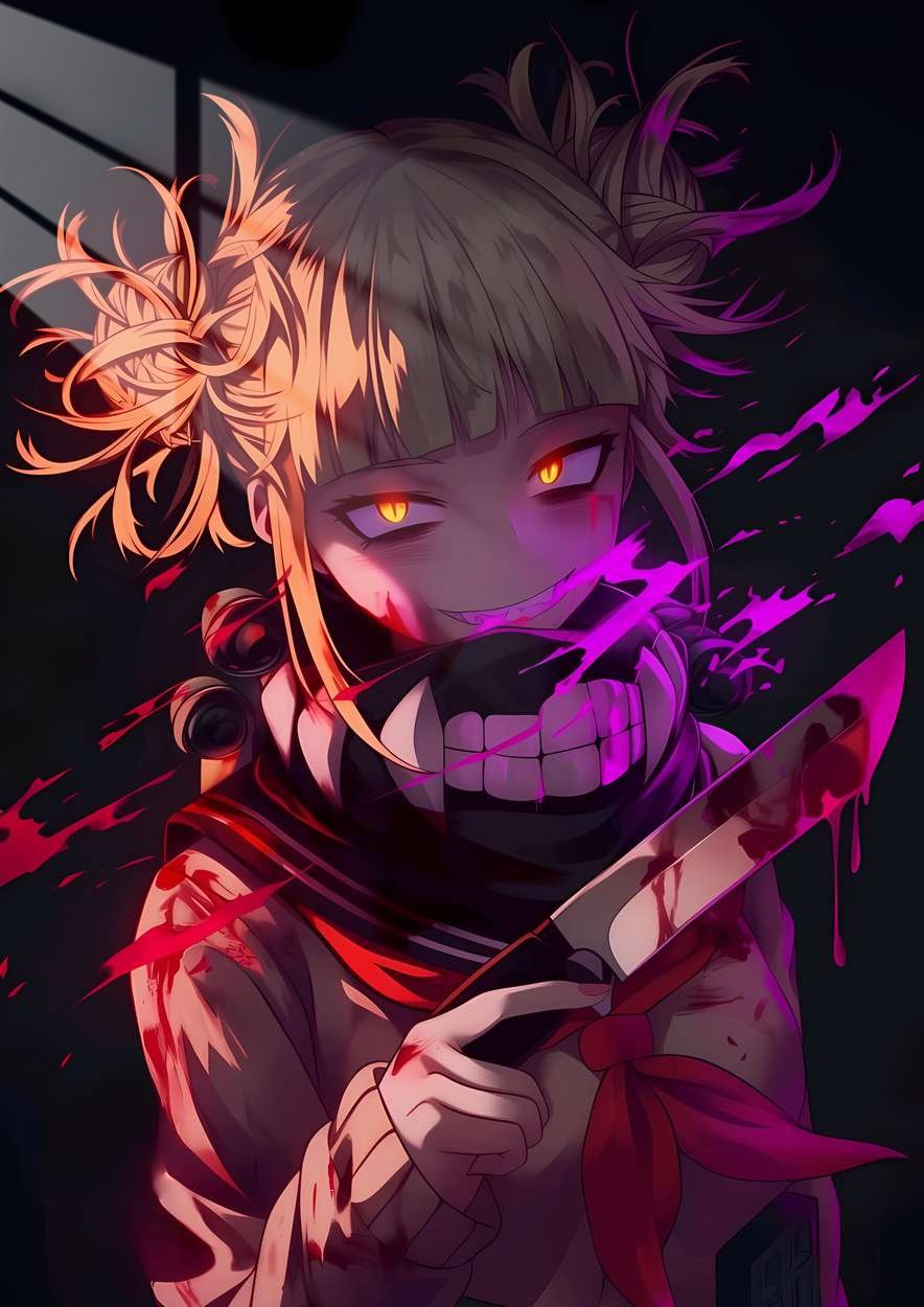 Toga Himiko - Bloody - Purple, Red