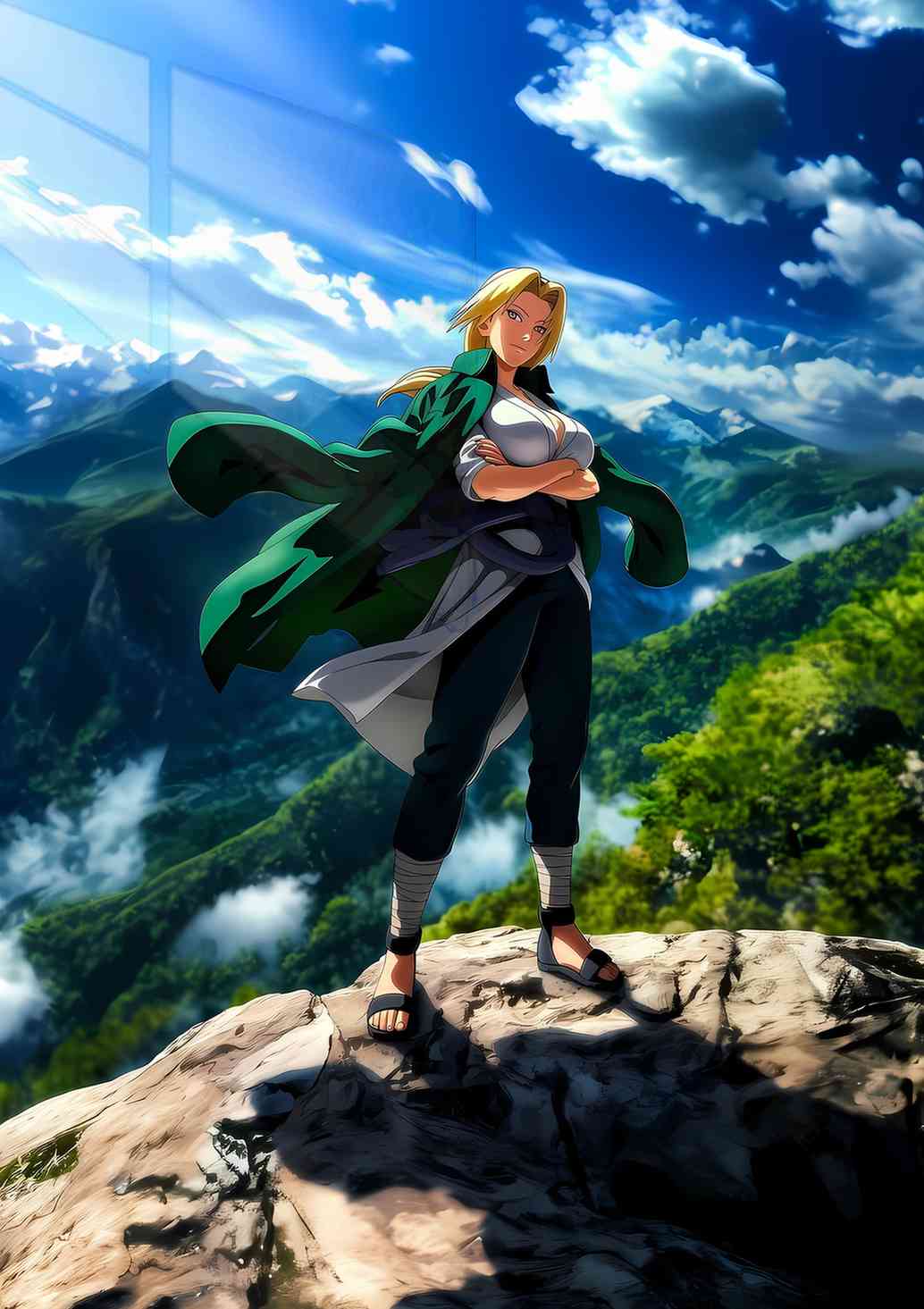 Tsunade - Mountains - Green