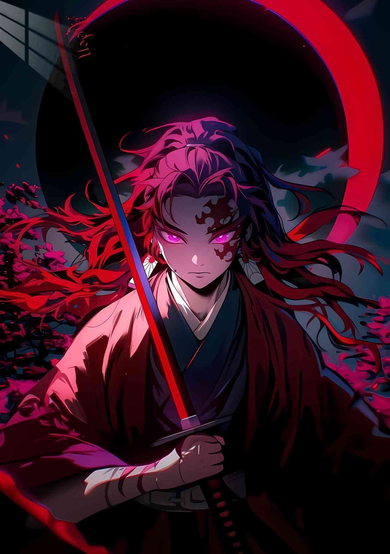 Yorichii Demon Slayer - Night Bloom - Red