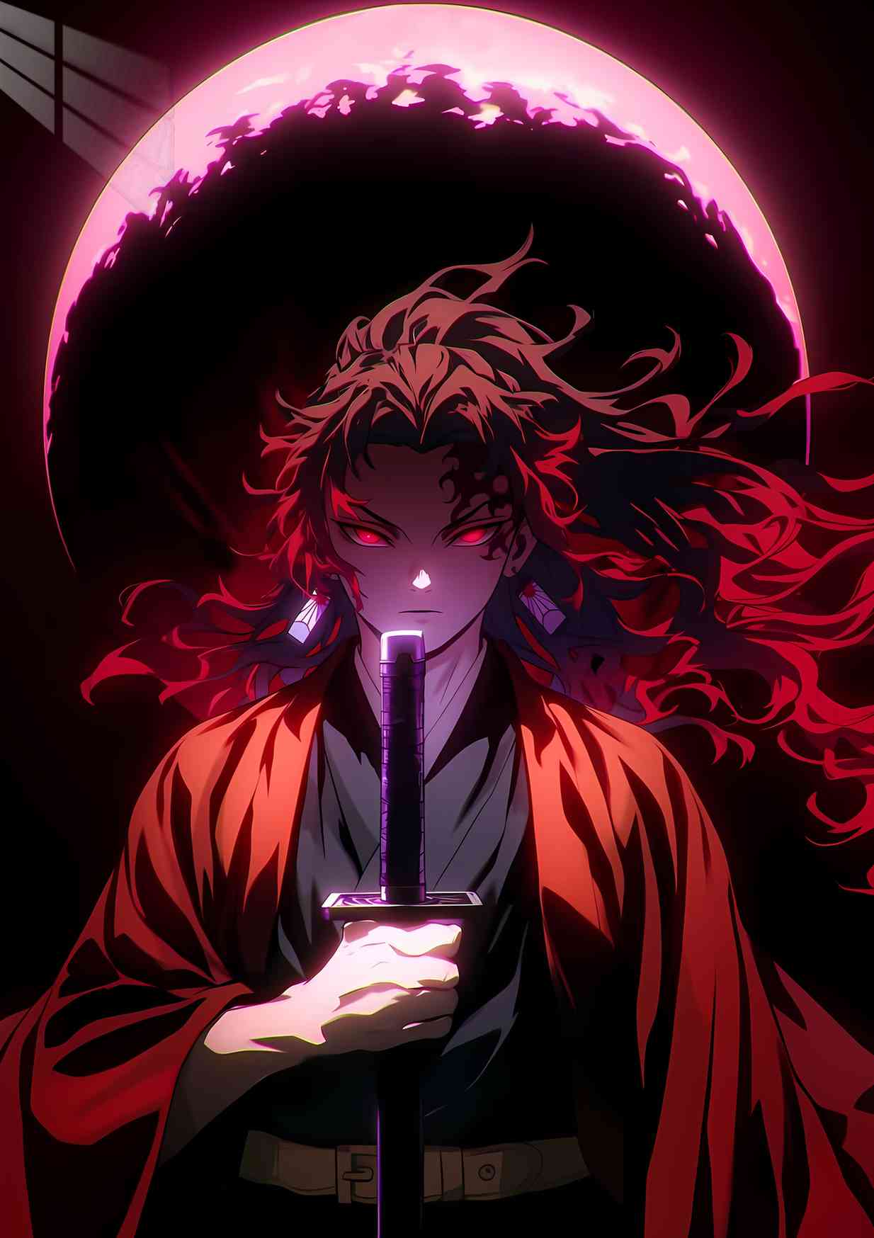 Yoriichi - Crimson Moon - Red