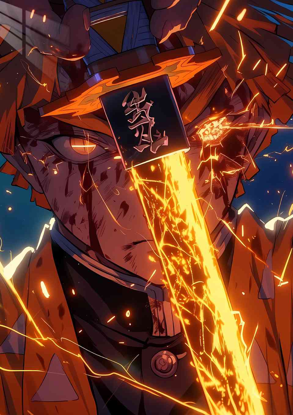 Zenitsu - Burning Blade - Orange