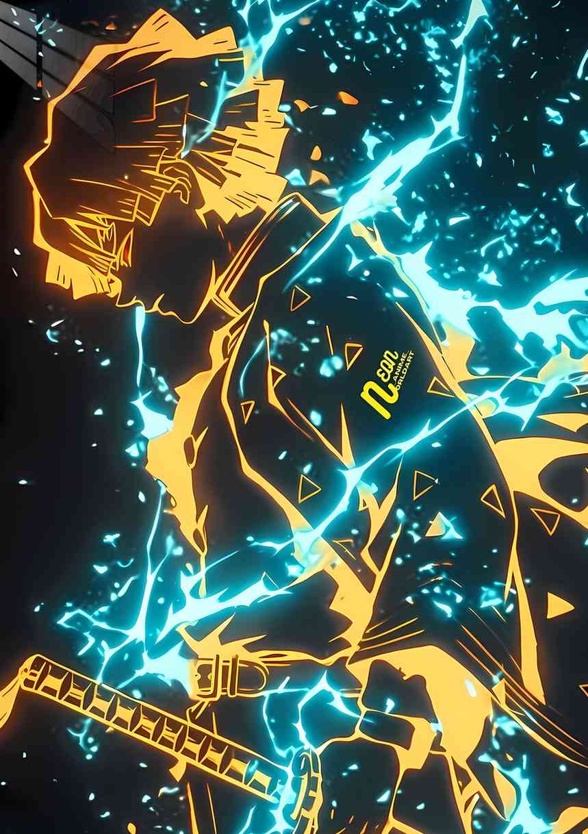 Zenitsu - Neon - Yellow & Teal