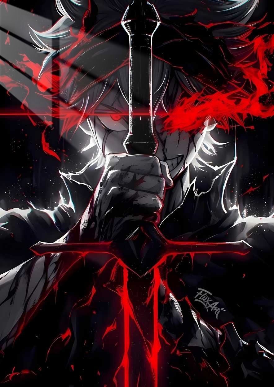 Asta Demon Form - Black Clover - Red